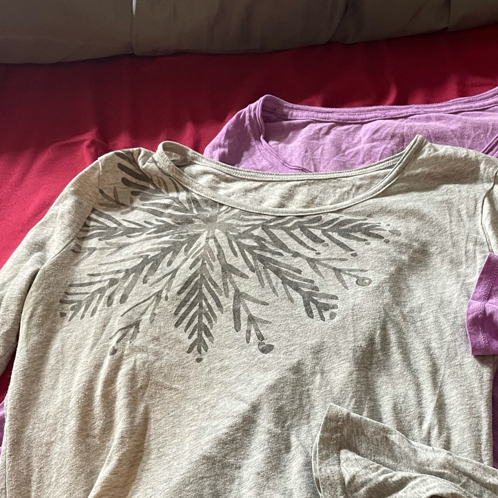 2 cozy long sleeve shirts